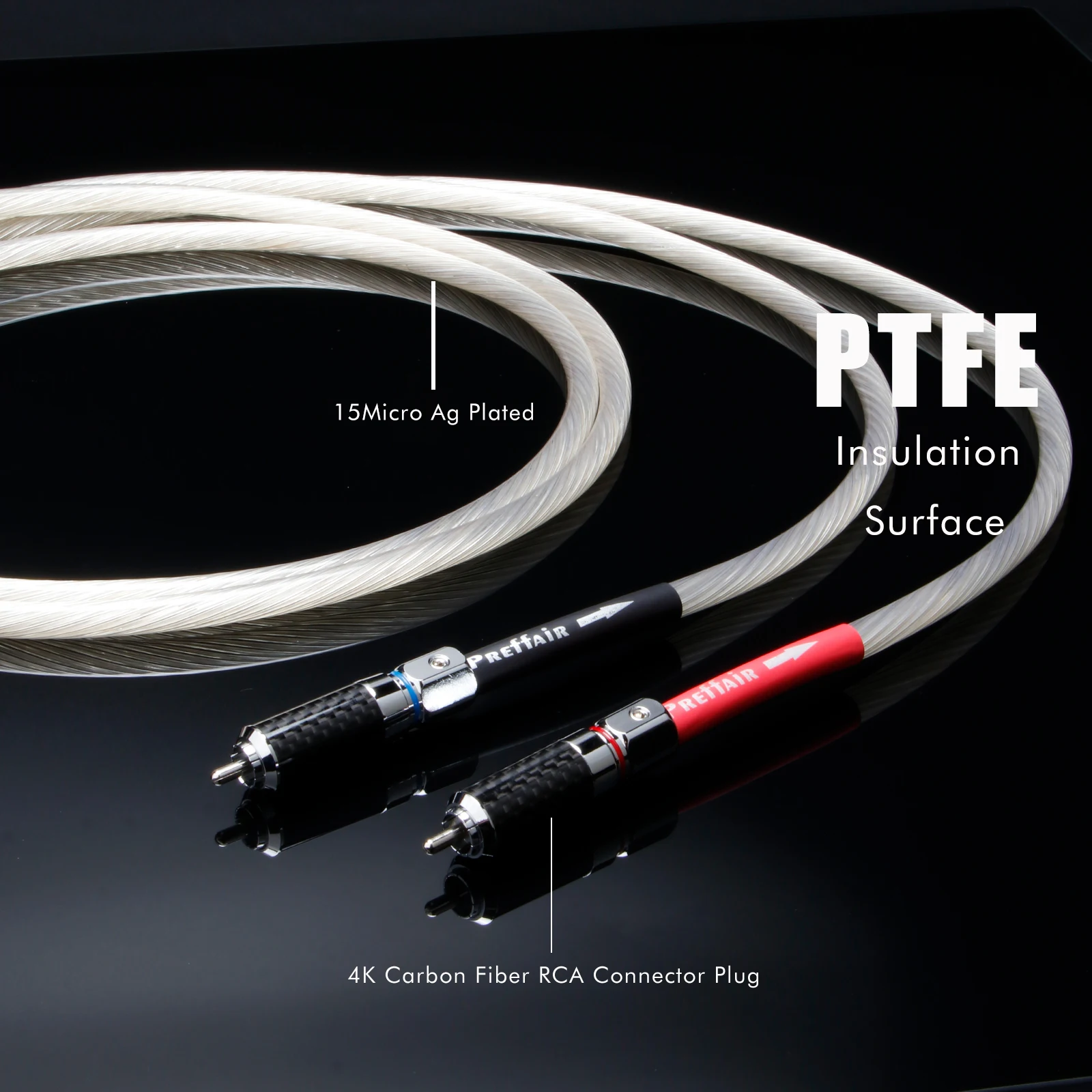 Pair RCA cable occ sterling silver rca Hifi 2XLR Female to Male Cable for CD Player Power Amplifier Mixing Console