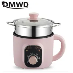 DMWD 1.5L Mini elektryczny Multicooker urządzenie do robienia śniadania makaron kuchenka do gotowania makaronu gorący kociołek owsianka zupa garnek do gotowania dla 1-2 osób 220V