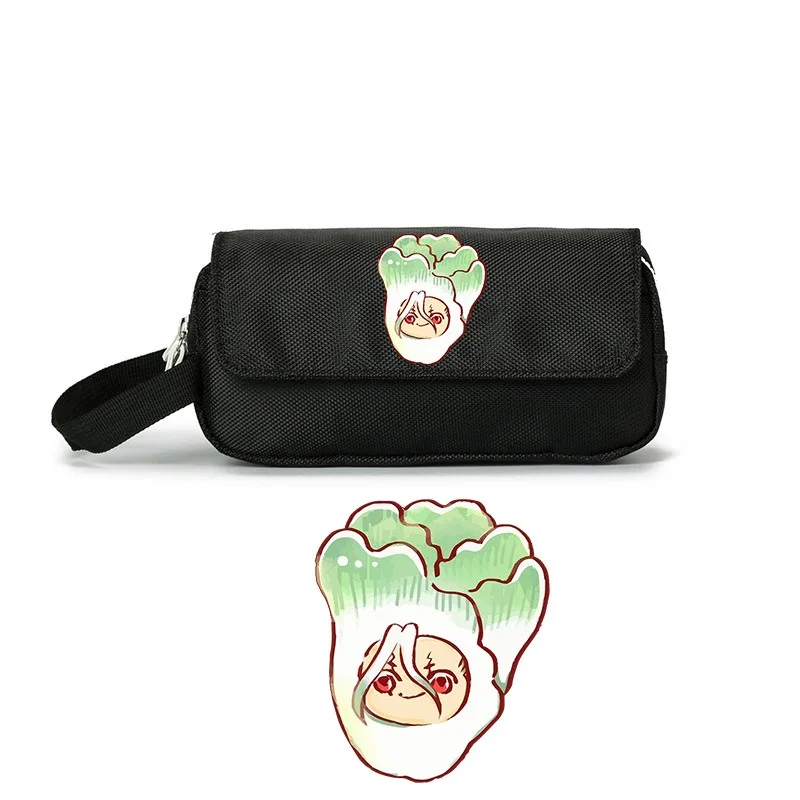 

Ishigami Senkuu Amber Kohaku Chrome Ruri Popular Anime Two-dimensional Peripheral Canvas Pencil Case Large Capacity Pencil Case