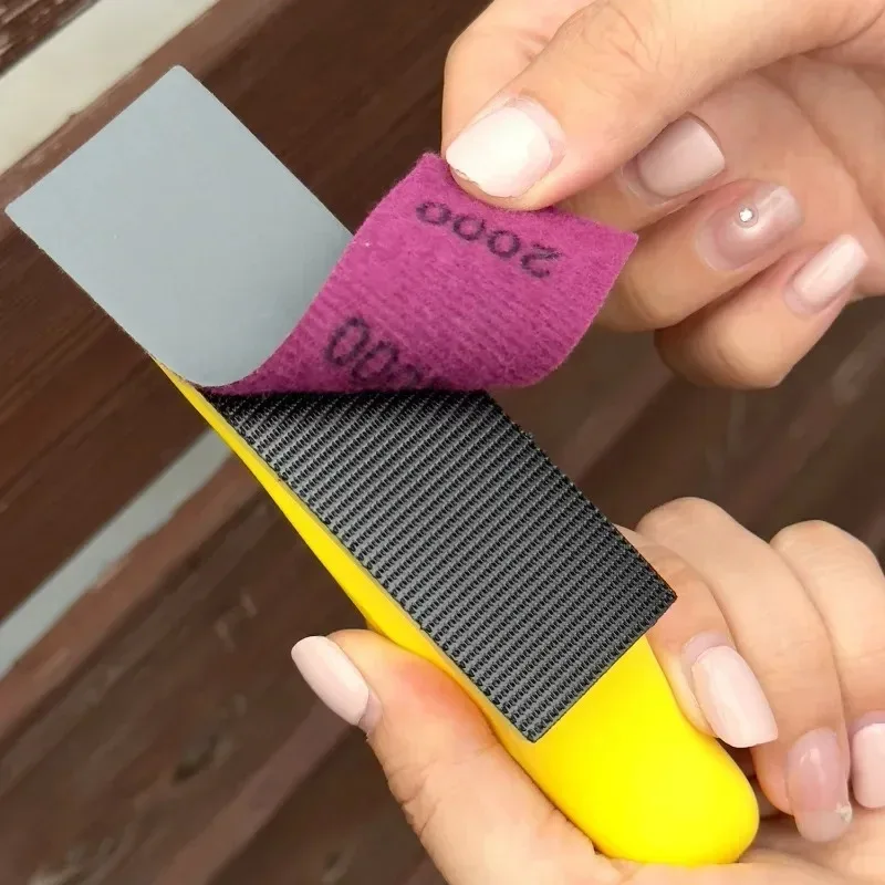 71PCS Micro Sander Kit Mini Detail Hand Sanding Tools Wet Dry Sandpaper 400-3000 Grit For DIY Craft Wood Metal Polishing Tools