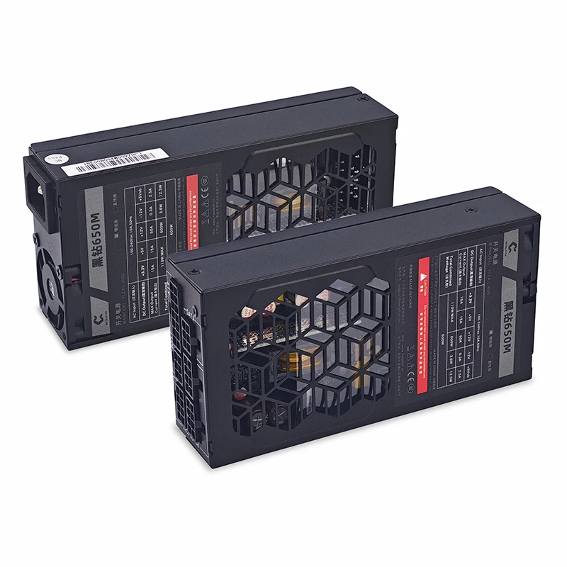 METALFISH Flex 600W Catu Daya Modular Kecil 1U Komputer PSU Flex-ATX 500W untuk ITX Compact Mini PC POS AIO NAS 90-264V