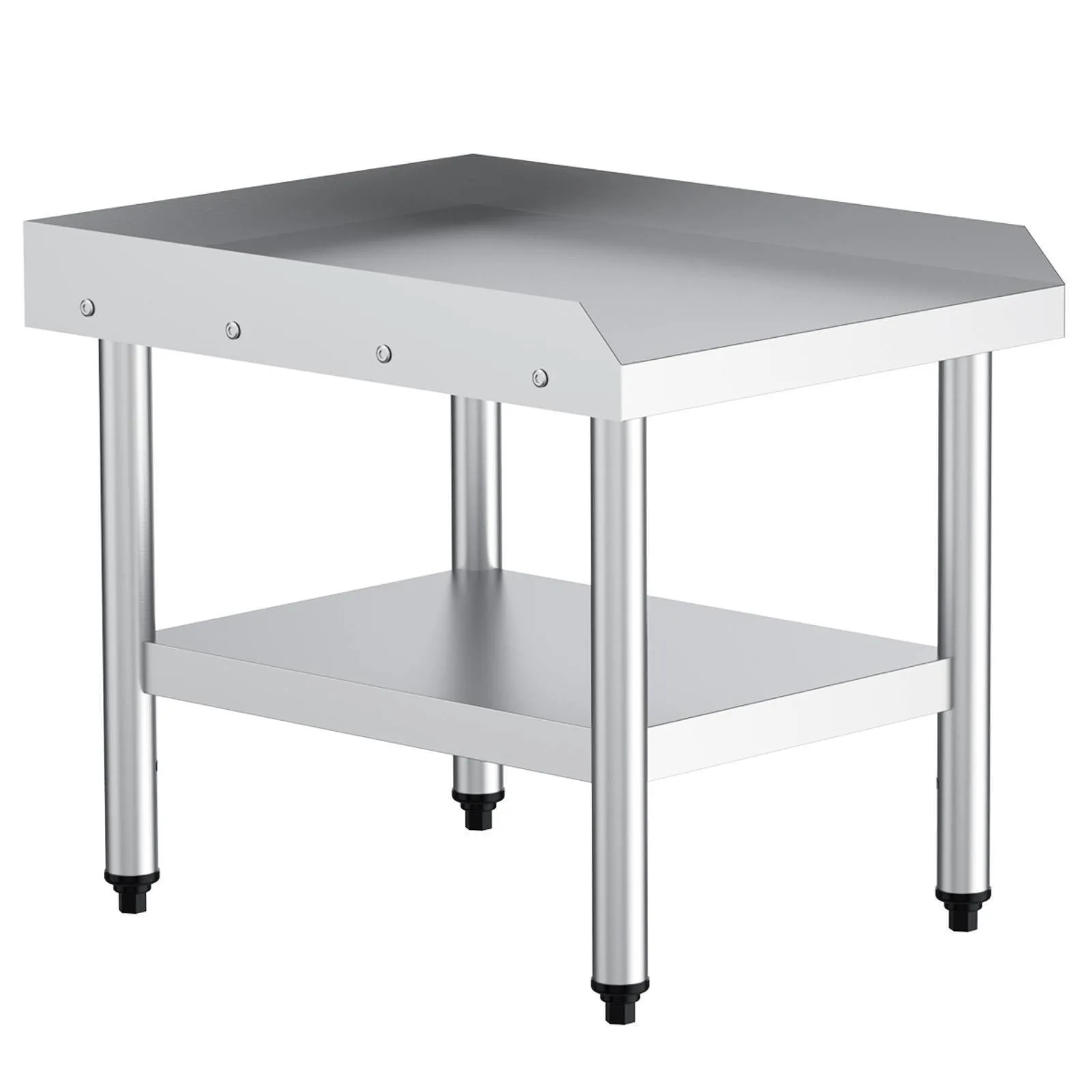 Work Table with Storage Undershelf Stainless Steel Prep Table for Kitchen Silver United States