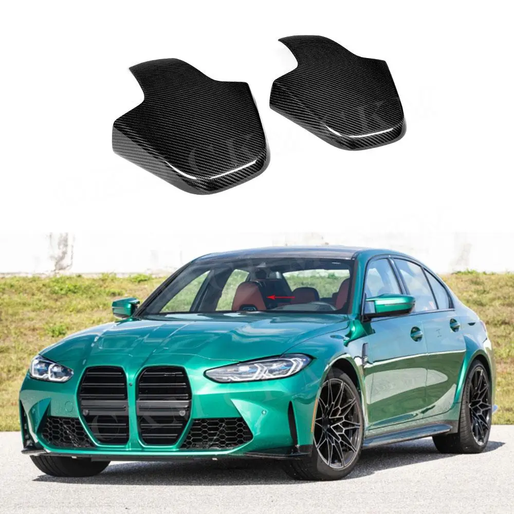 for BMW 3 Series G80 M3 8 Series F91 F97 F98 2020+ Dry Carbon Fiber Car Inner Seat Back Covers Trims