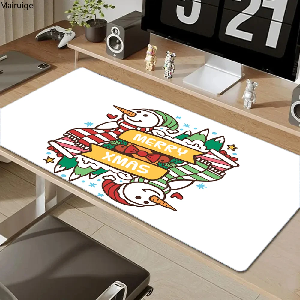 Christmas Cartoon Pattern Table Mats HD Print Rubber Mousepad  Extended Mouse pad Computer Anti-wrinkle anti-slip Carpet