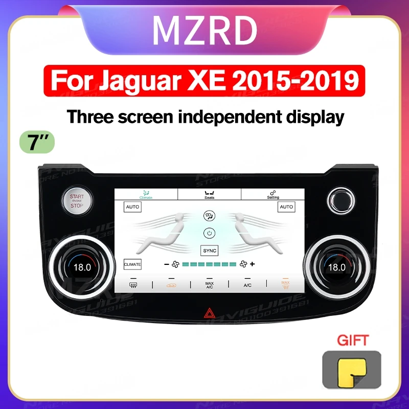 COREYES For Jaguar XE 2015-2019 Car Digital AC Screen Panel Climate Control Monitor Display Auto Air Conditioning