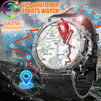 Fanwear T-Rex 3 GPS Smart Watch,  5ATM Swimming Smart Watch,Compass, Barometric Altitude, Bluetooth Call, Outdoor Sports Cycling
