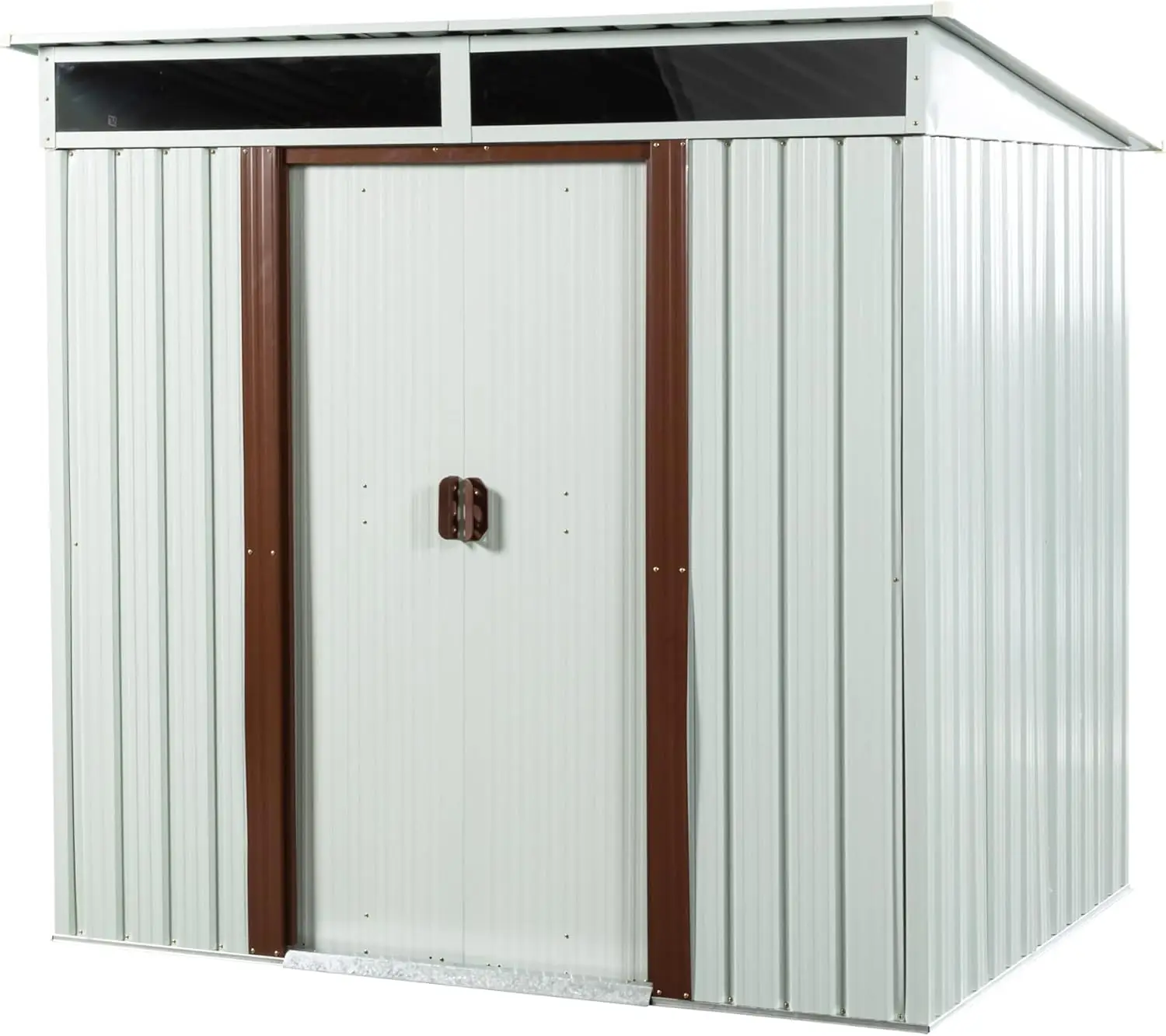 

6X5 FT Outdoor Storage Shed, Waterproof Metal Garden Sheds with Lockable Door, Steel Tool Storage Buildings Shed for Garden