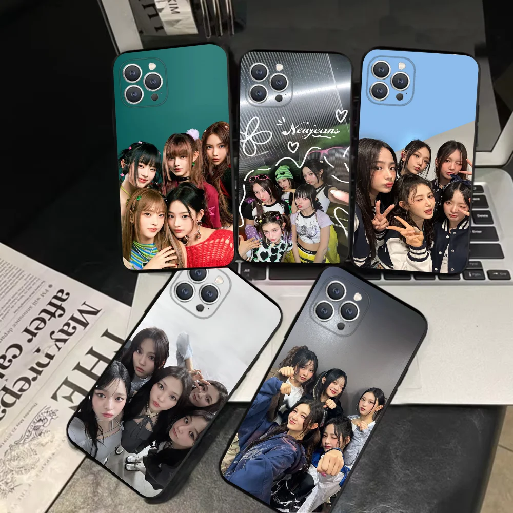 KPOP J-Jeans New  Phone Case For iPhone 16,15,14,13,12,11,Pro,X,XS,Max,XR,Plus,Mini Soft Black Cover