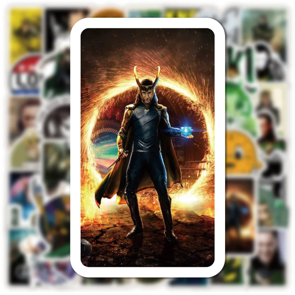 10/30/50pcs Cool Norse Mythological Loki Stickers Waterproof Disney Sticker Skateboard Phone Bike Laptop Wall Decal Kids Toys