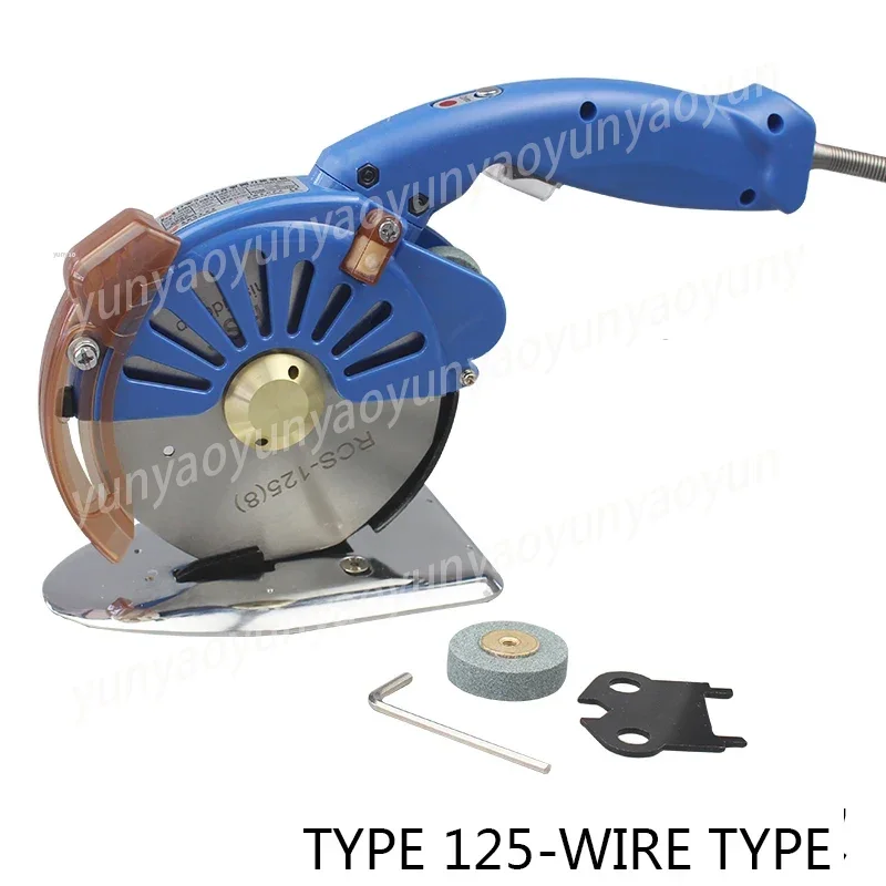 Small New 110V/220V Circular Blade Cloth Cutting and Cutting MachineBR-100/BR-110/BR-125 Electric Hand Push Direct Drive Servo S