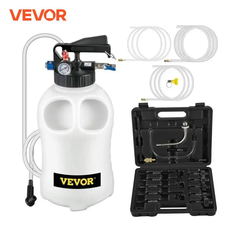 VEVOR Transmission Fluid Pump 2 Way Manual ATF Refill System Dispenser Oil and Liquid Extractor 10 Liter Large Capacity