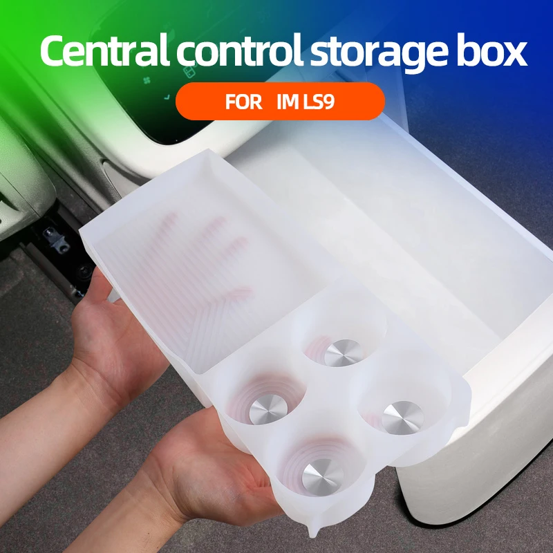 Car Central Control Refrigerator Silicone Anti Slip Storage Pad For IM LS9 IM9 2026 Interior Decorative Auto Accessories