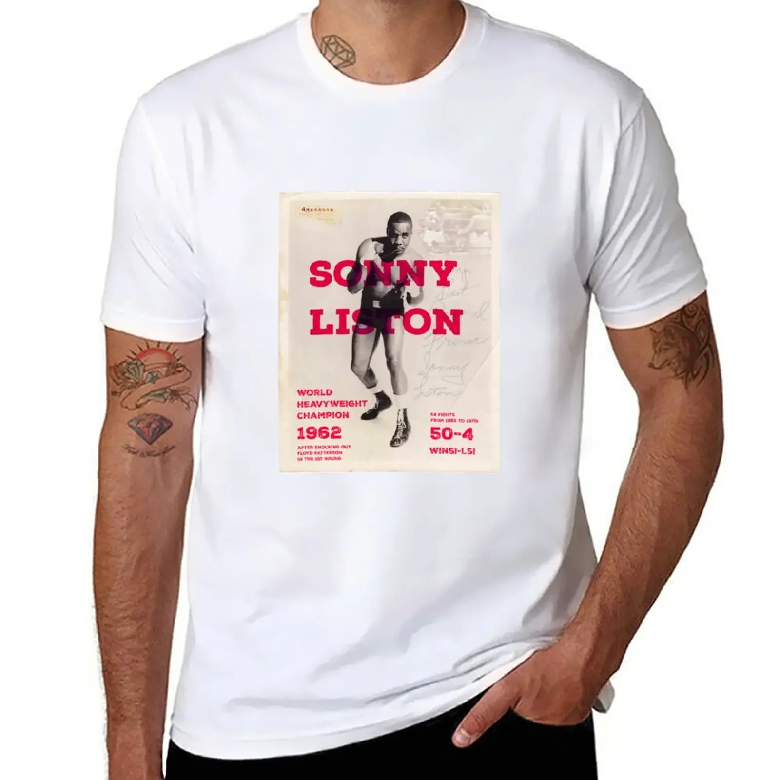 Sonny Liston T-Shirt summer clothes oversized hippie clothes mens t shirt