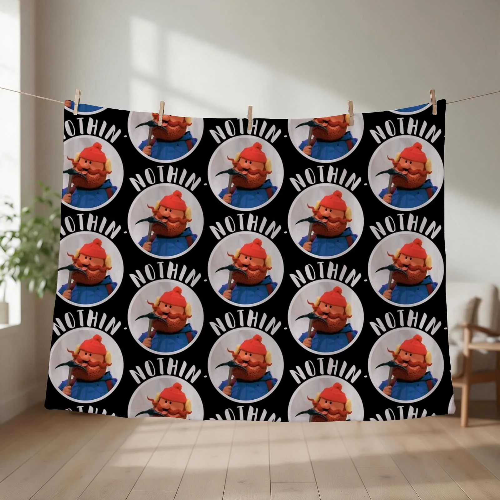 Cornelius of the Yukon Christmas Special Nothin Throw Blanket couch cozy soft plush fuzzy picnic outdoor blanket