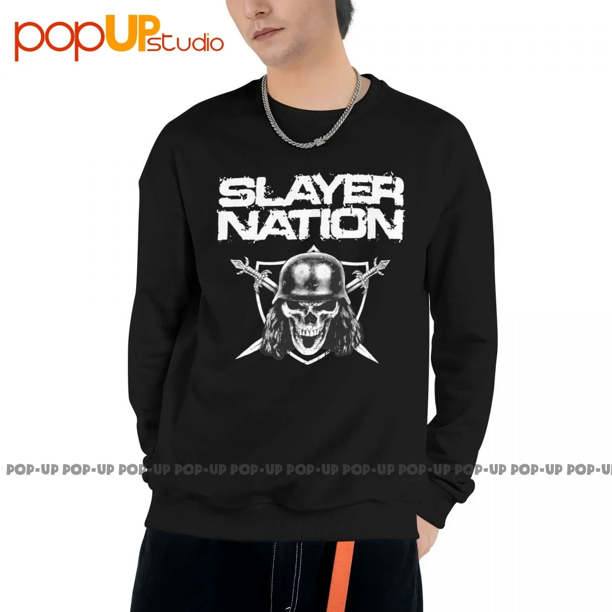 

Slayer Nation Sweatshirt Pullover Shirts Gift Trendy Hip Hop Hot Selling