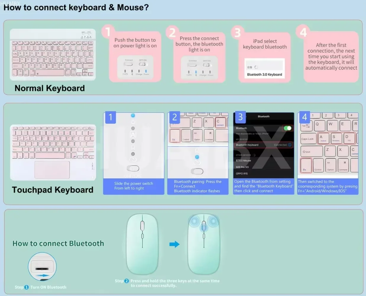 Detachable Bluetooth Circular Round Keycap Keyboard Case & Mouse for OPPO Pad SE 11inch 2025 Tablet Protective Cover
