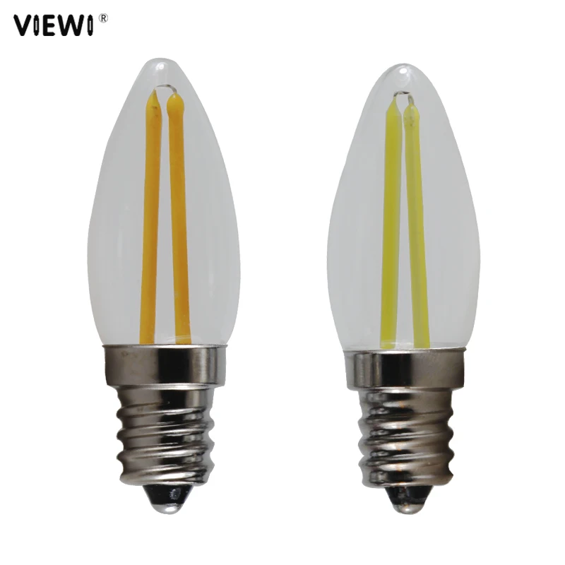 

1.5W E12 COB LED Filament Light Ampoule Mini Candle Spotlight 110V 220V Home Decoration Indoor House Lamp