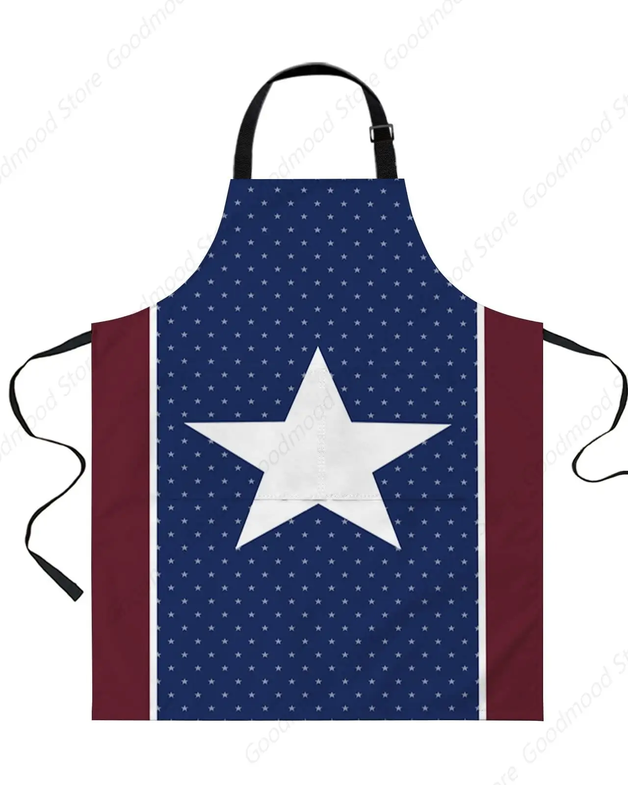 Waterproof Apron for Women with 2 Pockets, Durable with Adjustable Bib Apron, Kitchen Apron for Men Waiter Chef, Independence