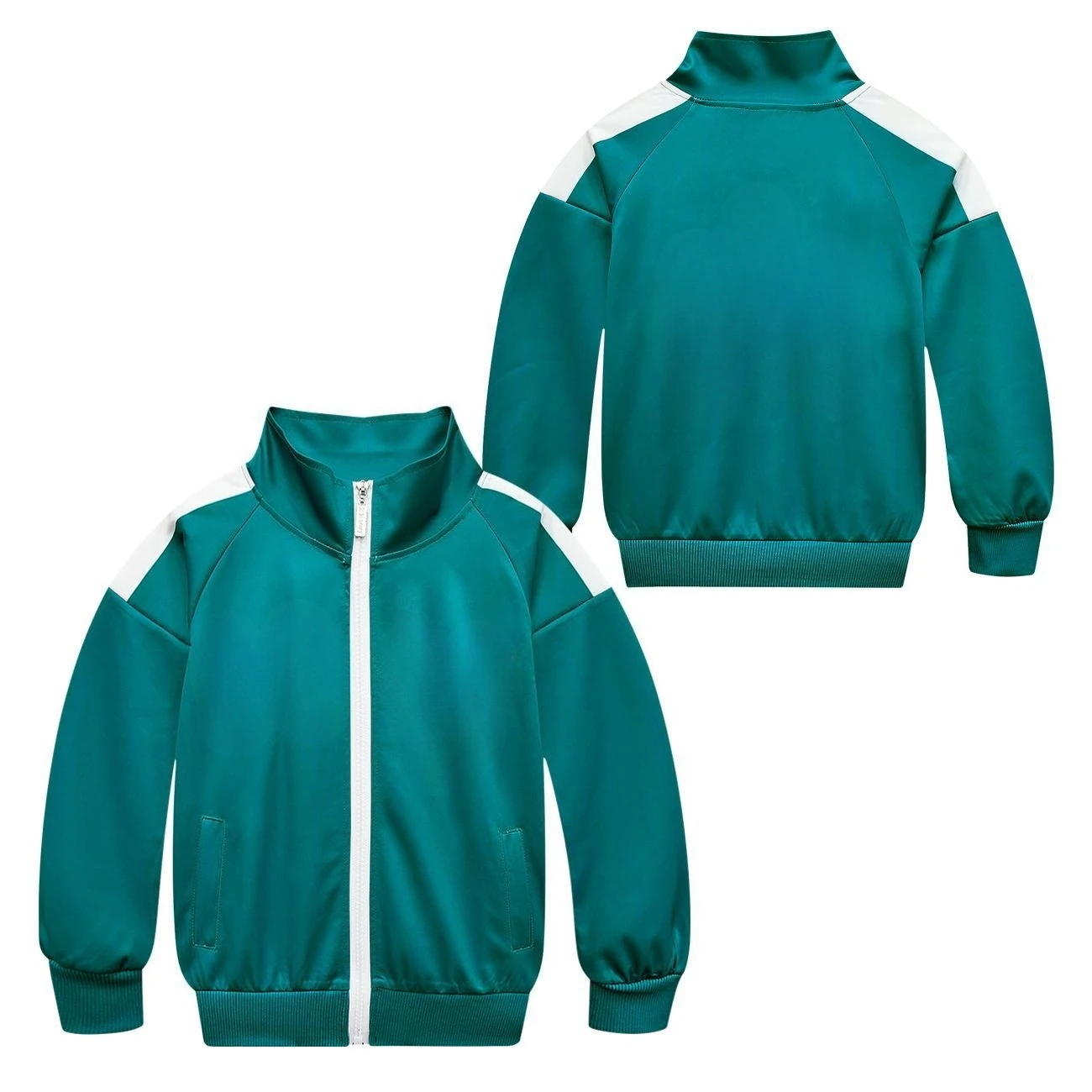 Kids Calamari Games Cosplay Costume Korea Disguise Boys Girls Blue Sports Sweatshirt for Team Halloween Carnival Party Clothes