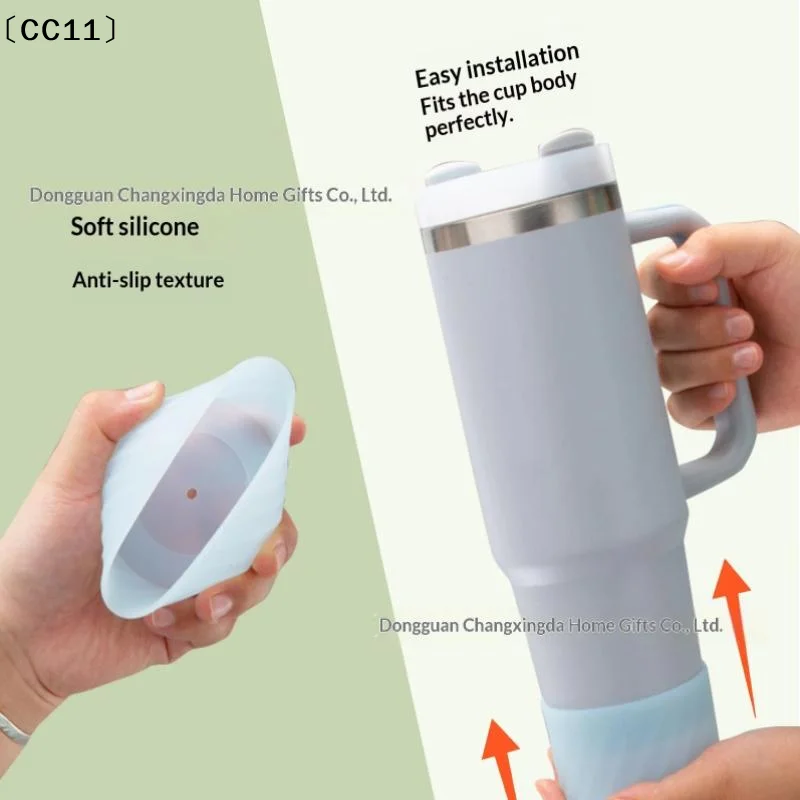Anti-Slip Heat-Insulating Silicone Cup Sleeve Outdoor Sports Portable Cup Protector〔CC11〕