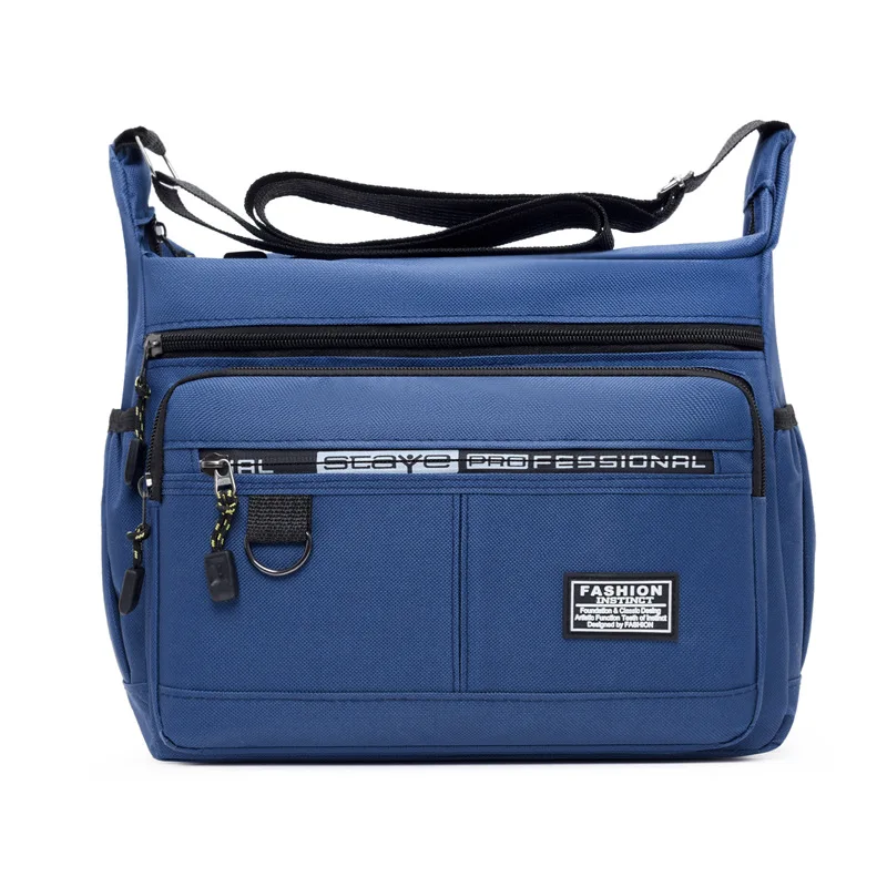 Herren-Umhängetasche mit Mehrfach-Taschen, Verstellbarem Schultergurt, Business-Einschultertasche – Detail 5