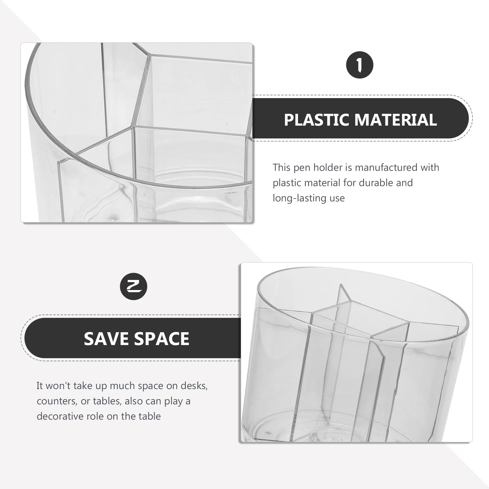 

Rotating Pen Holder Desktop Organizer For Pens Pencils Scissors Brushes Art Supplies Storage Desk Cup Stationery Container