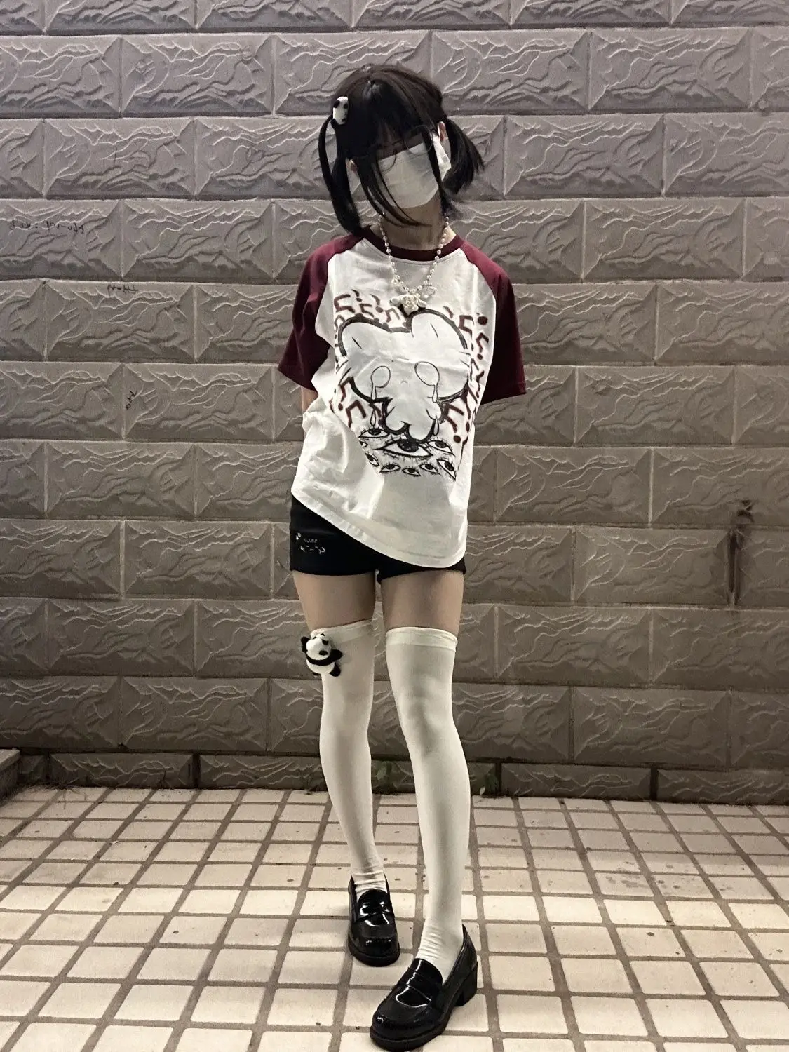 재미있는 티셔츠 여성용 면 반팔 여성 그래픽 티 일본 소녀 2000년대 Y2K 의류 여름 여성 티셔츠 귀여운 탑