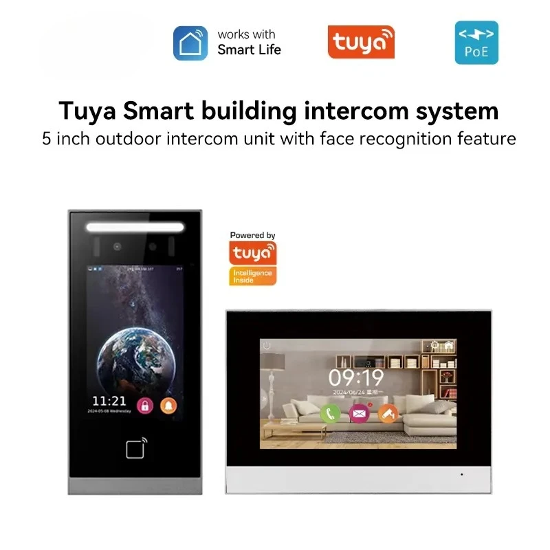 2026 Smart Home Automation Building System Apartment Video Doorbell Outdoor Unit Indoor 10-inch Screen