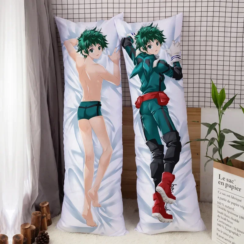 

Anime My Hero Academia Midoriya Izuku Dakimakura Pillow Case Otaku Waifu Peachskin Fullbody Throw Pillowcase Cosplay Gift