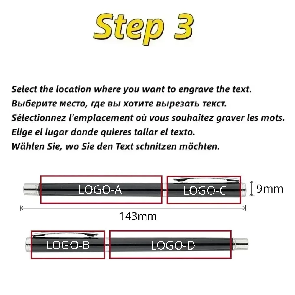 20-200 Pens Wholesale Ballpoint Pen with Laser Engraving Support Custom Logo & Text Office Desk Accessory Premium Business Gift