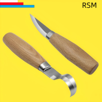 Wood Carving Knife, Carving Tools, Ergonomic Woodworking Spoon, Durable, Crooked, Beginners, Sculptural, Professional