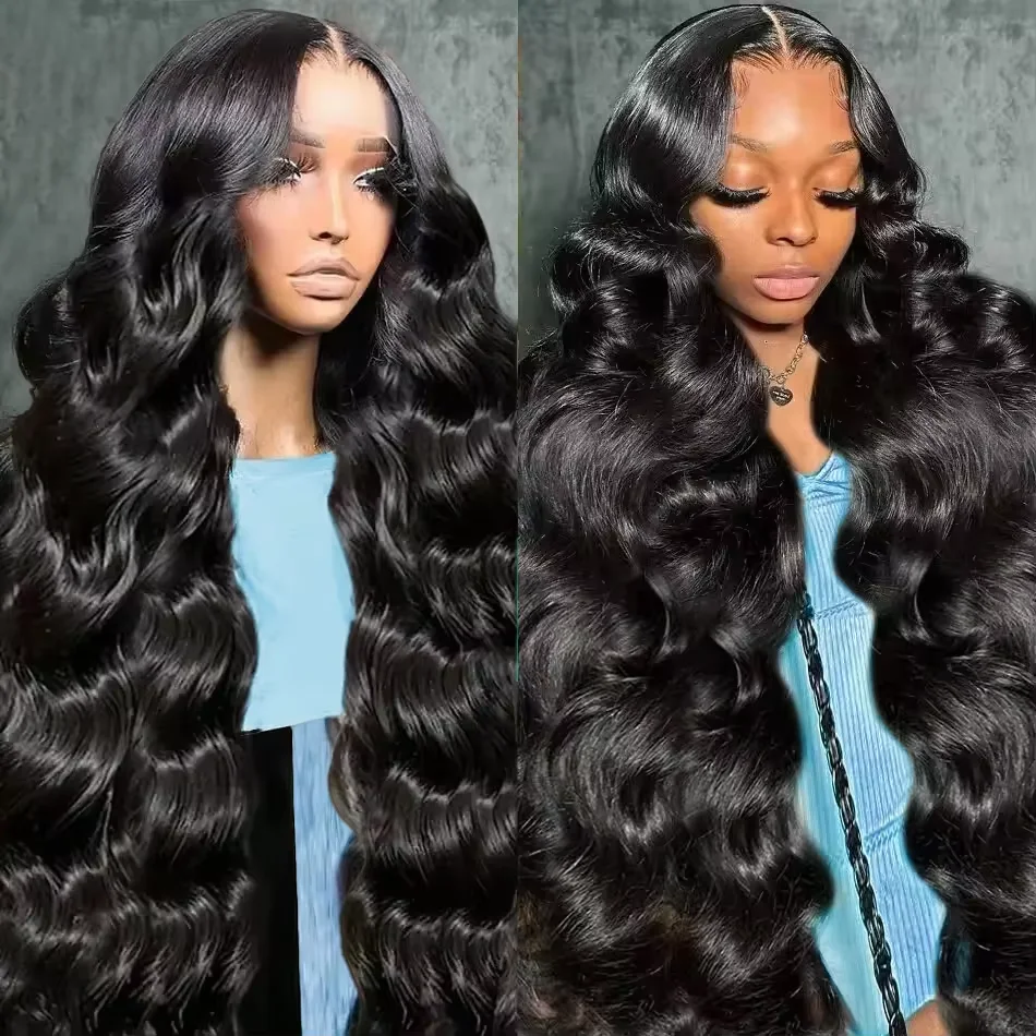 100% Real Human Hair 250%Density Body Wave Human Hair Wigs 40 30 Inch Lace Front Wig Human Hair HD Lace Wig 13x6 Human Hair