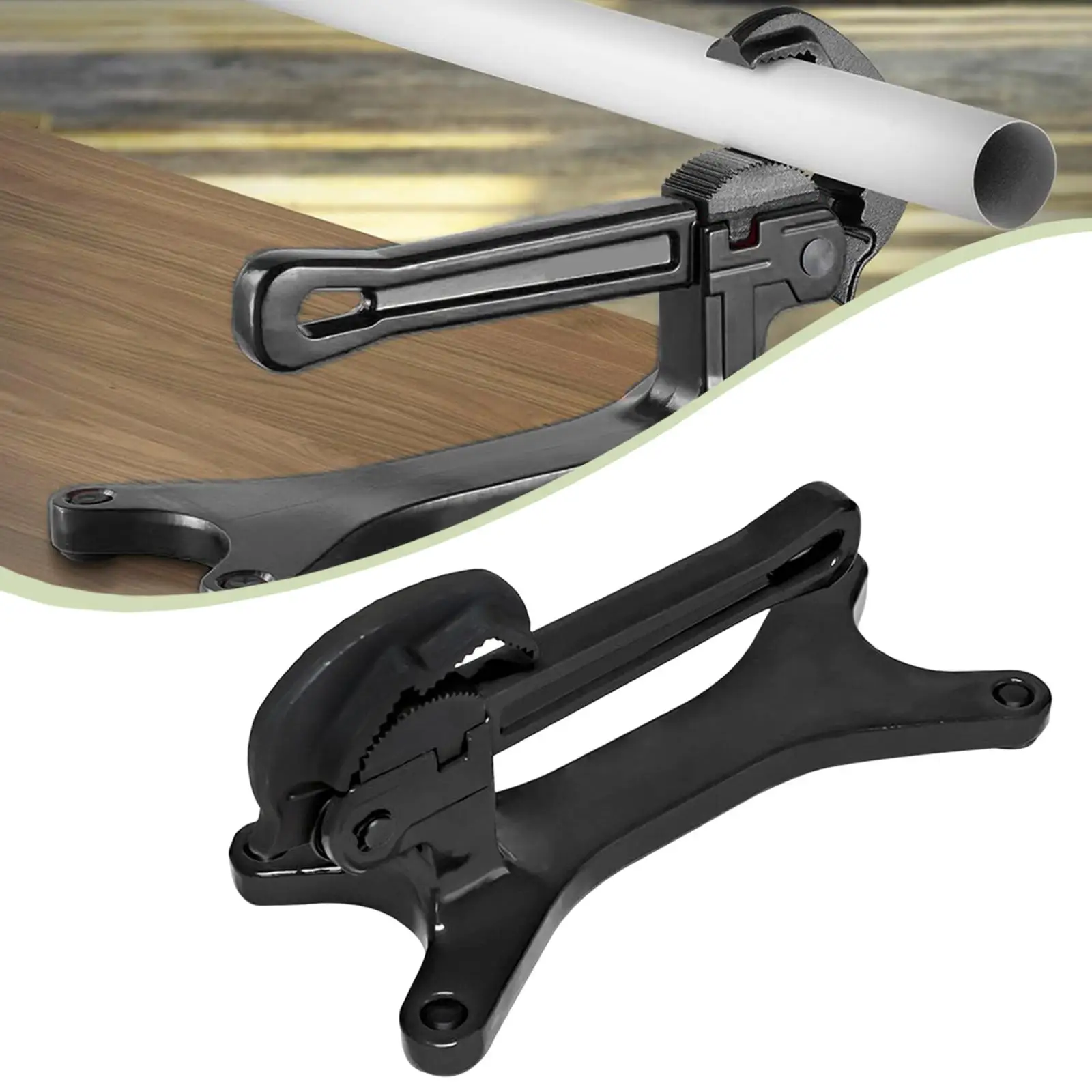 Pipe Vise for Fixing Pipe Portable Self Locking,Aluminum Alloy Manuel Pipe Clamp