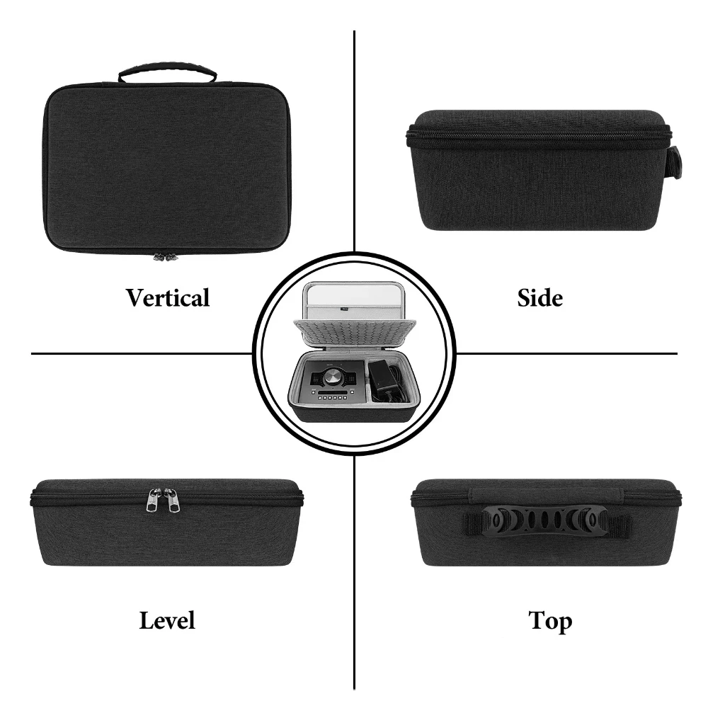 Twardy organizer EVA na karty dźwiękowe Apollo Twin X/Twin X Duo Gen 2 do miksowania i aranżowania, poręczny futerał do przechowywania — zdjęcie produktu 4