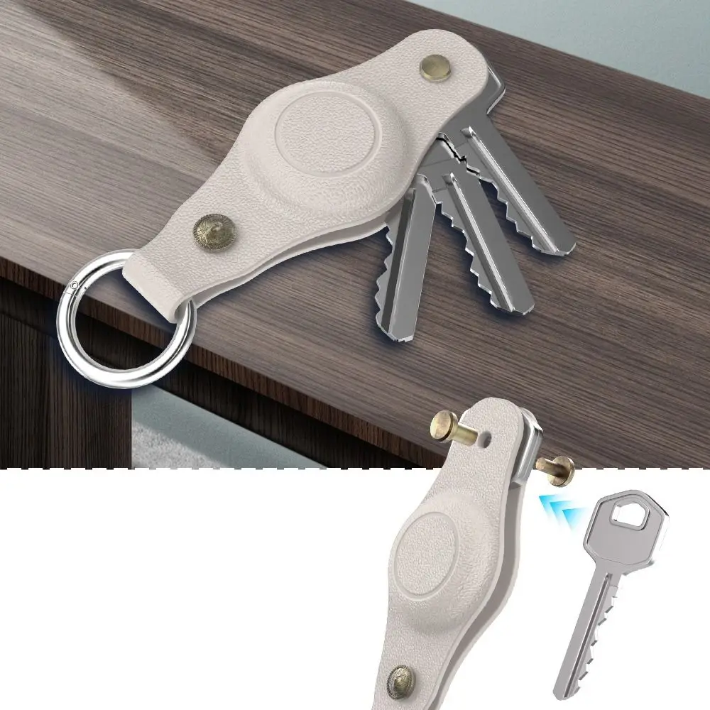 정리함 키 체인 실리콘 케이스, 방수 키체인 커버 액세서리, 에어태그용 소프트 키 체인 링 거치대, 신제품