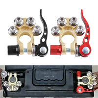 1 Pair Car Battery Terminals Quick Disconnect Auto Cables Connectors Wire Cable Shut-Off Connectors For Car Auto Accessories