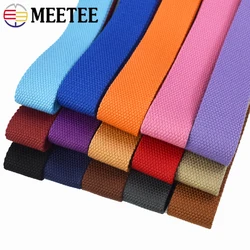 5Meters Meetee 32mm Thick 2mm Canvas Polyester Cotton Webbing Tape Bags Strap Collar DIY Sewing Garment Backpack Belt Accessory