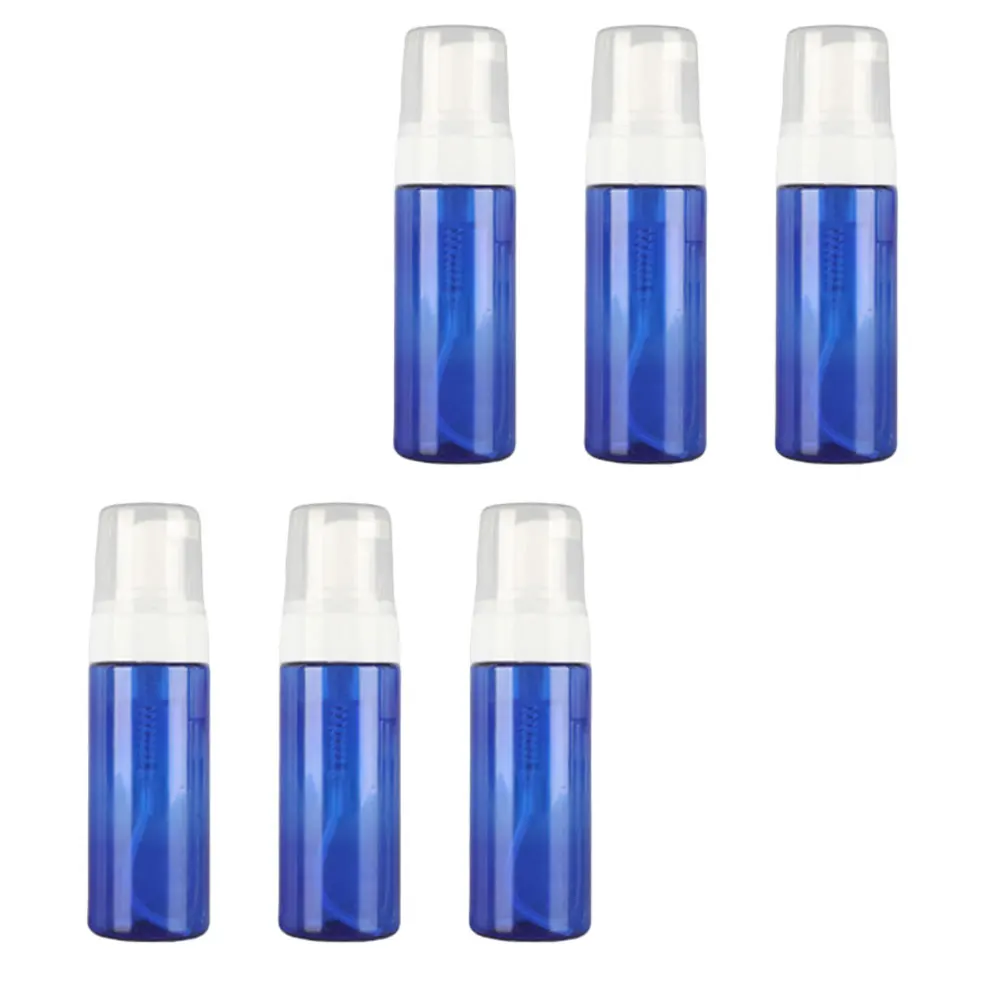 

6Pcs 60ml Press Pump Foaming Bottle Empty Dispenser Easy to Fill Shampoo Body Wash for Travel Bathroom Use Blue