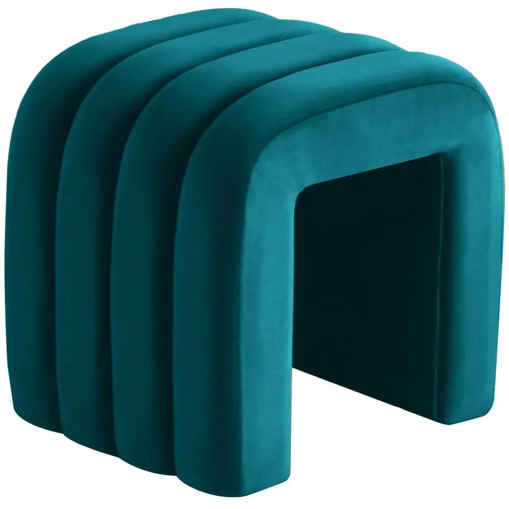 Velvet Ottoman Stools, Multifunctional Arch Ottomans, Makeup Vanity Stools, Ottomans for Bedroom, Dorm, Side Table Seat for Liv