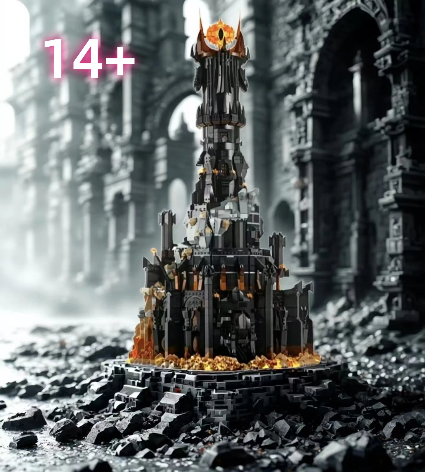 

В наличии 5471 шт., строительные блоки для тела «Черная башня», украшения из кирпича MOC, детские игрушки, подарки из серии для взрослых