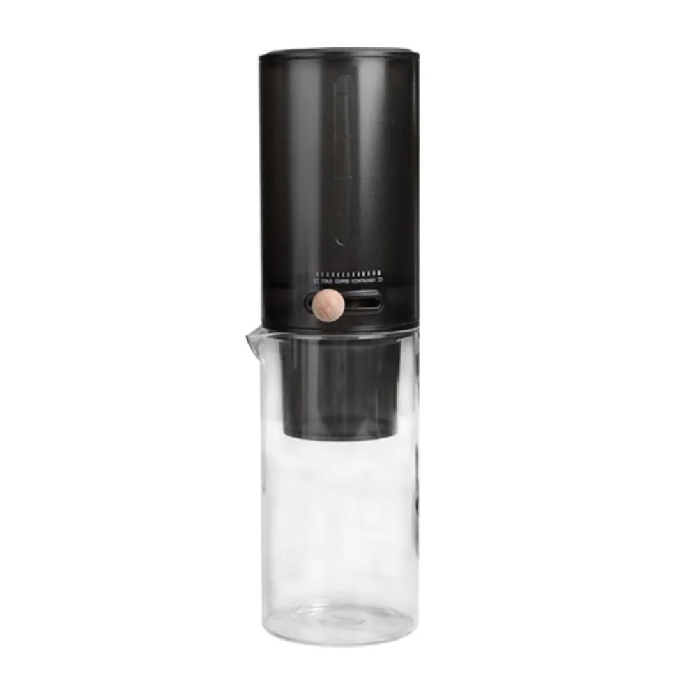 

450ml Ice Drip Coffee Maker Adjustable Flow Rate with Filter Paper Cold Brew Coffee Dripper Double-layer Filter Net