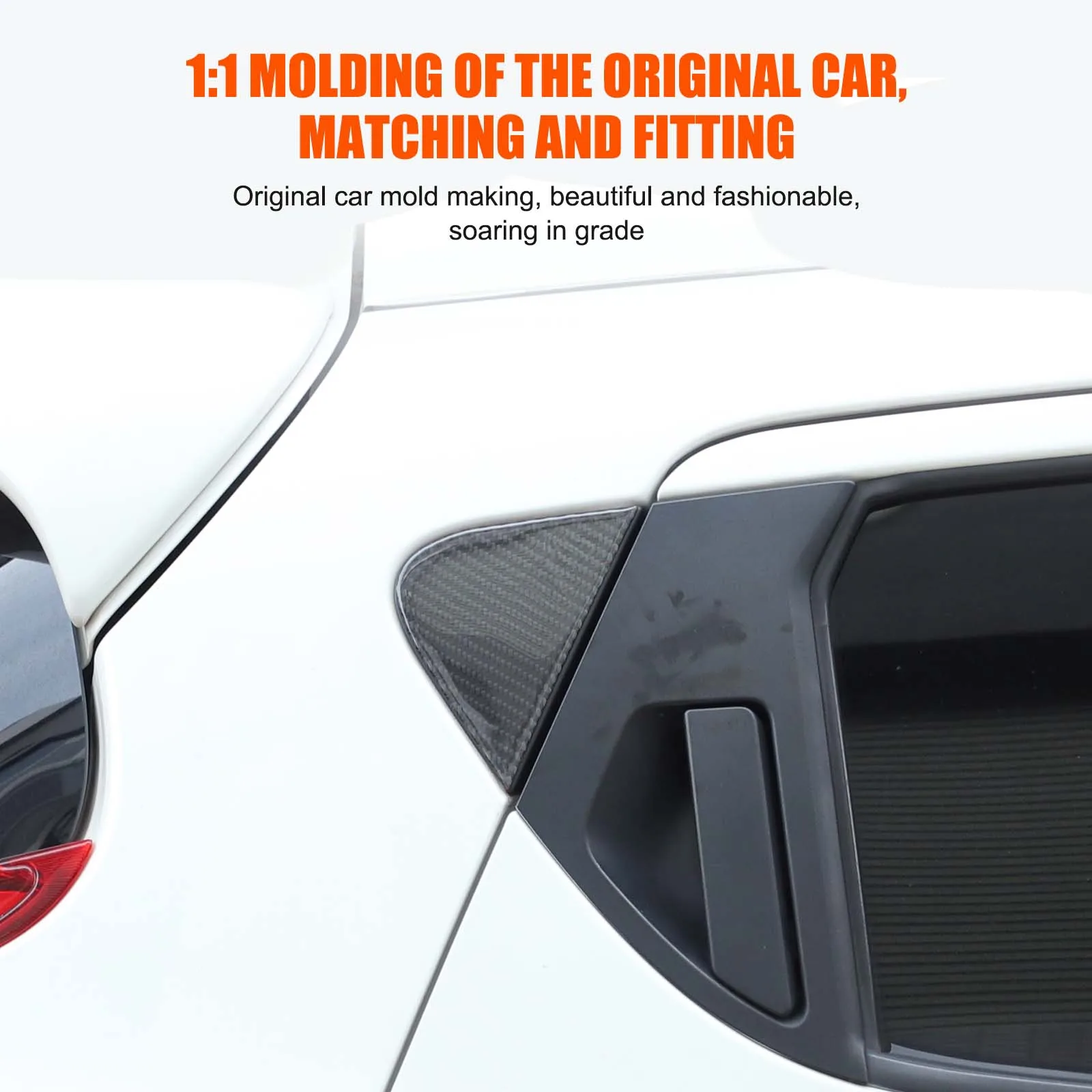 ل 2011-2019 نيسان جوك إنفينيتي ESQ لينة ألياف الكربون نافذة السيارة الخلفية لوحة الكسوة ملصق اكسسوارات السيارات