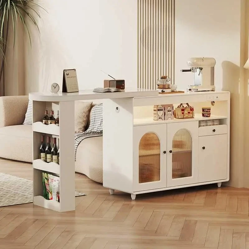 Y1 Cream wind rock slab retractable advanced partition small apartment household living room multi-functional locker