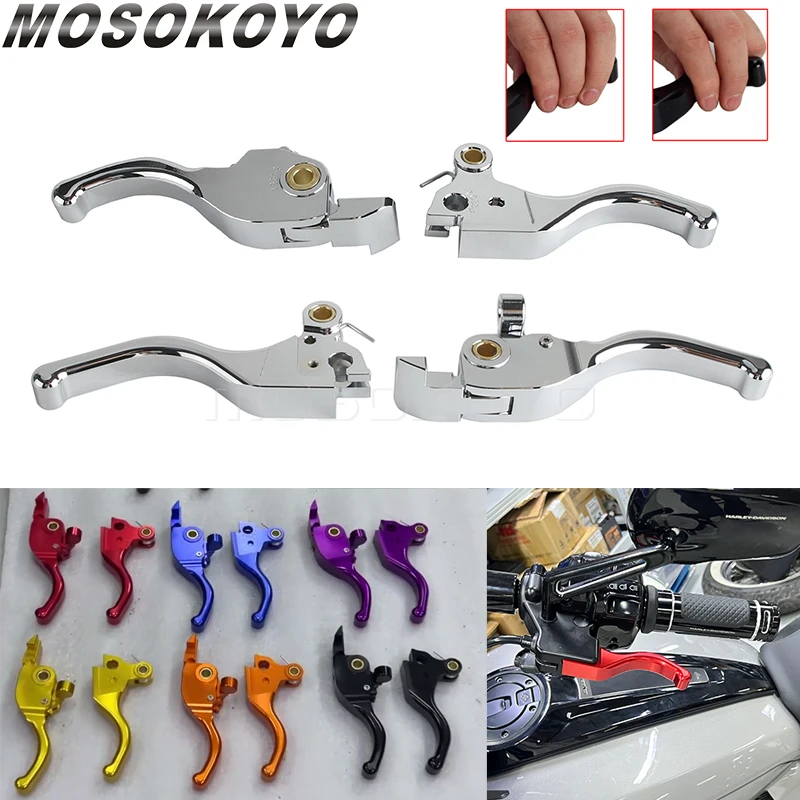 For Harley Touring Road Glide ST CVO FLTRXSTSE CVO 121 FLTRXSE FLTRX Motorcycle Clutch Lever Brake Levers Handle Bar Control