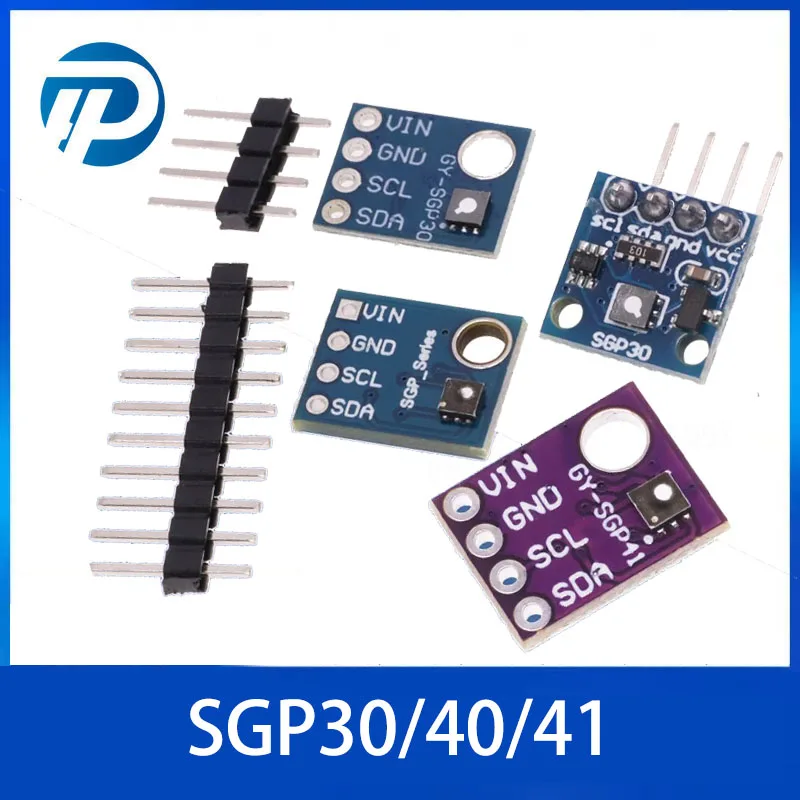 SGP41 SGP30 SGP40 Measurement Air Gas Sensor I2C Multi-pixel TVOC/eCO2 Formaldehyde Carbon Dioxide Detector Tester For Arduino