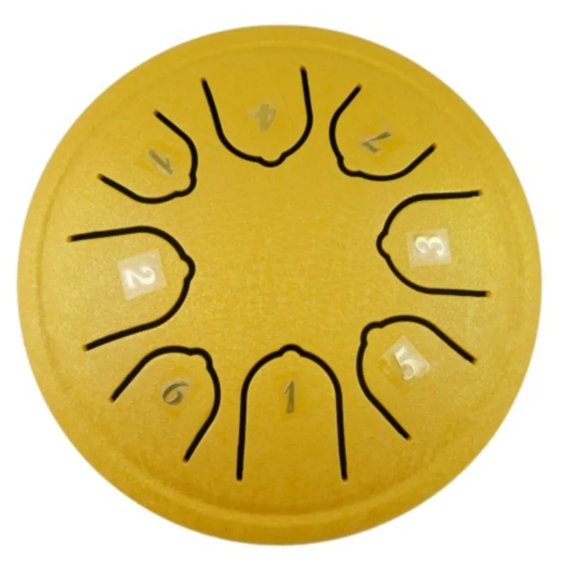 

Стальной барабан с язычком, 4,5 дюйма, 8-тональные ритмы, портативные ручные барабаны, мини-звук для медитации, эфирный барабан для начинающих, детская музыка, перкуссия