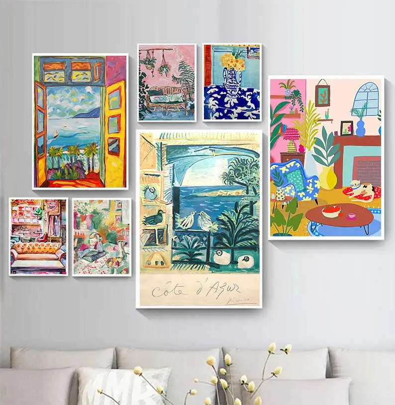 Famous Painter  Landscape Painting Sight Outside The Window Wall Art Canvas Posters And Prints Canvas Painting Decorative