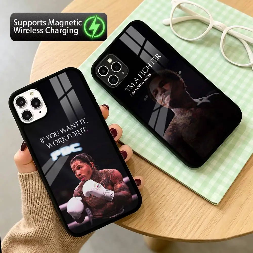 G-Gervonta Boxer D-Davis  Phone Case For iPhone17,16,15,14,13,12,11 Plus,Pro Compatible with magnetic wireless charging