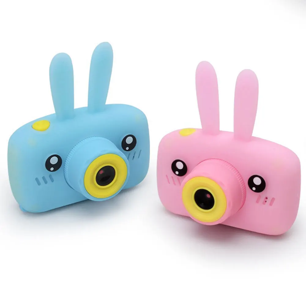 Children\'s Camera Mini Digital Rabbit Camera Educational Toys 1080P HD Screen Outdoor Toys for Girls Boys Birthday Gifts