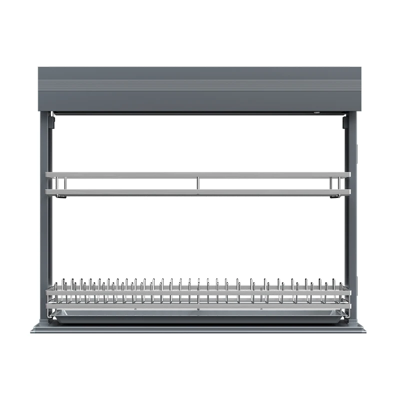 Smart Lifting Storage Automatic Lifting Cabinet for Kitchen Electric Pull Down Dish Rack